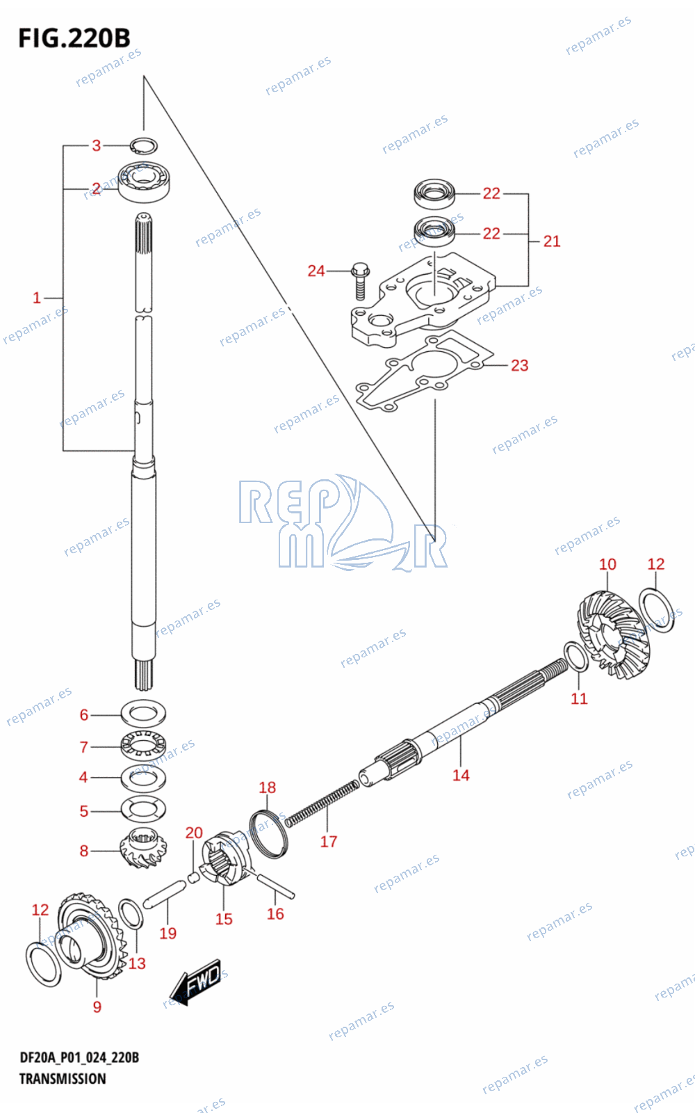 220B - TRANSMISSION (DF15AT,DF20AT,DF20ATH)