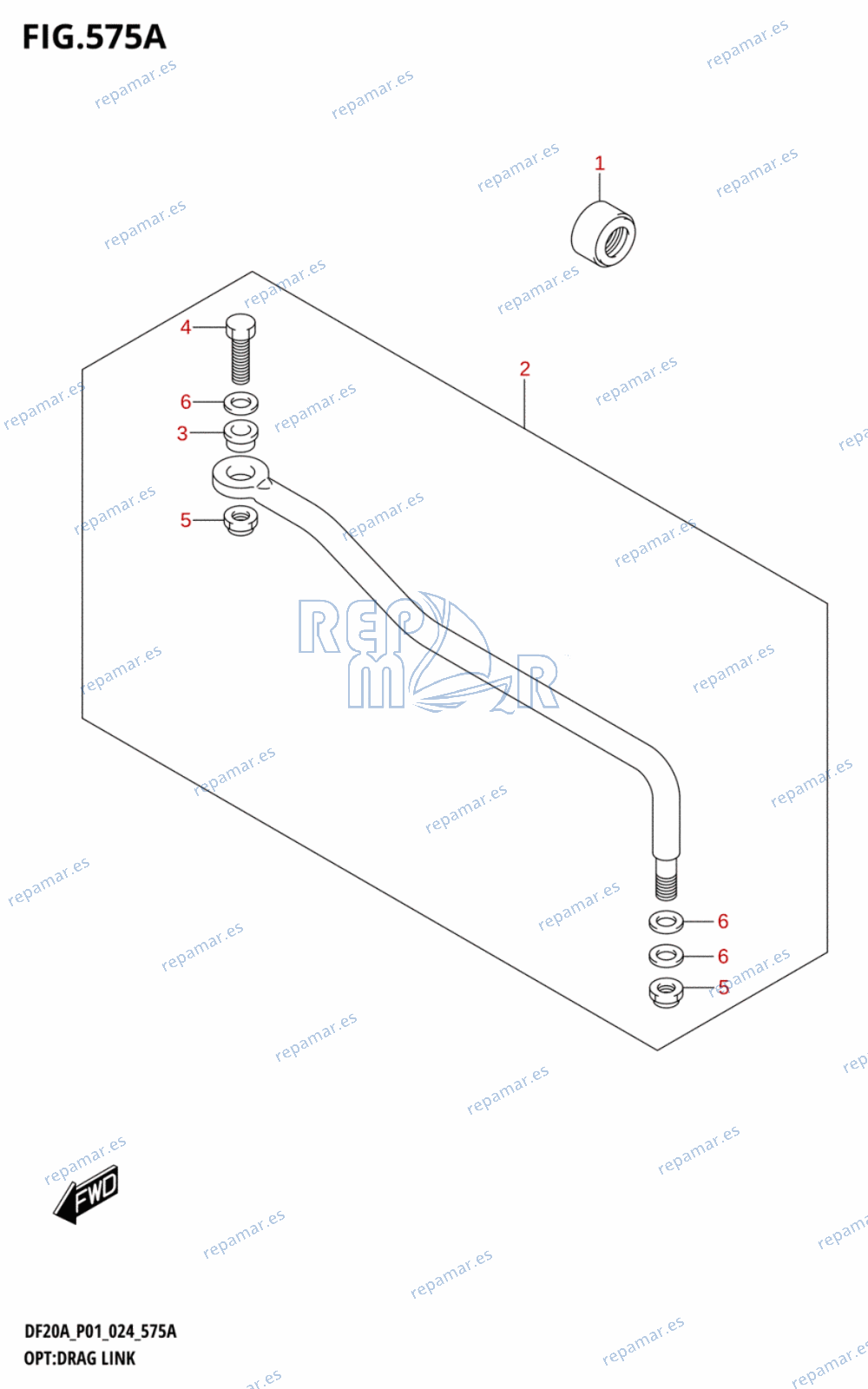 575A - OPT:DRAG LINK (DF9.9B,DF15A,DF20A)
