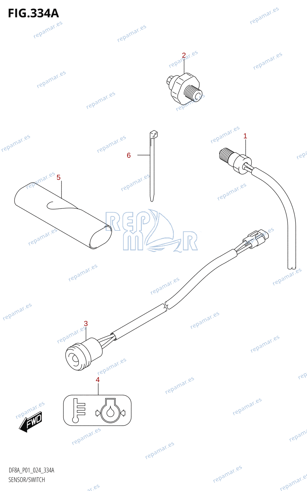 334A - SENSOR / SWITCH (DF8A,DF9.9A)