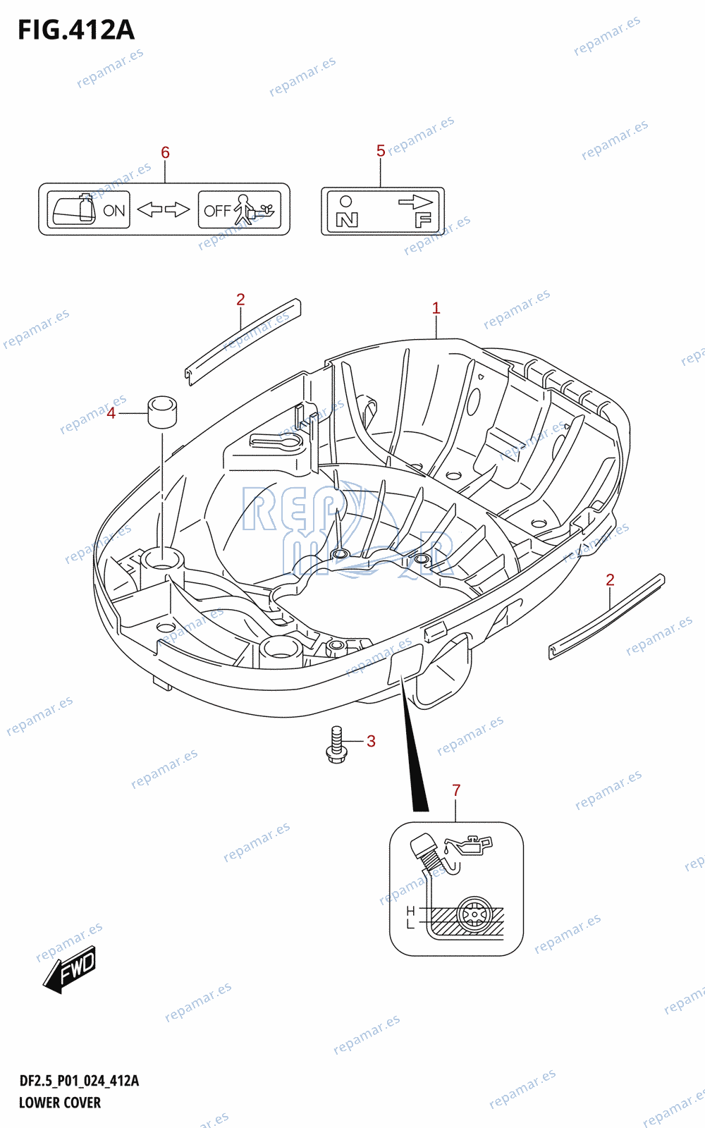 412A - LOWER COVER